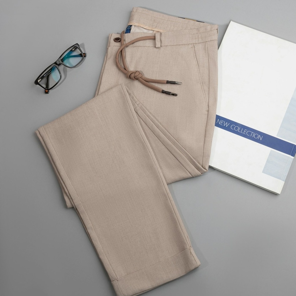 Pleated Trousers Sand